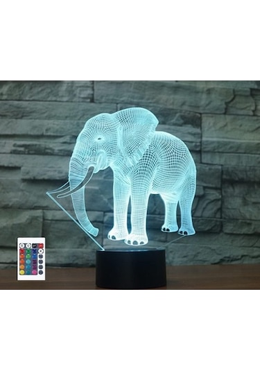 Goldenqian 3d Fil Uzaktan Kumanda 16 Renk Gece Işıkları Illusion Akrilik Led Masa Abajur Çocuk Yatak Odası Masa Dekor Çocuklar Için Doğum Günü Hediyeleri Oyuncak Eısjk5 Siyah
