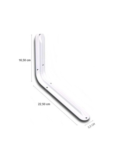 Rafburada Rafburada® 12'Li Raf Altı Ayağı L Konsol ;Raf Altı Kol