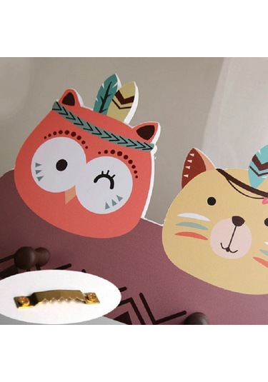 Sones Yaratıcı Dekoratif Palto Askısı Karikatür Hayvan Askısı Delme Palto Askısı Çadır Diğer