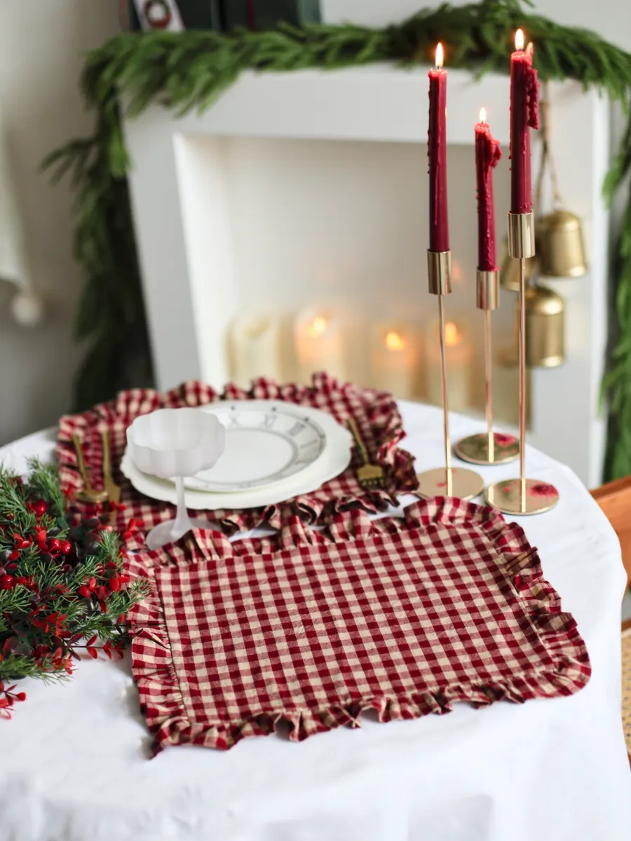 Home Lovers Dokuma Servis Peçeteleri Seti 2 Adet 273054264 Bordo