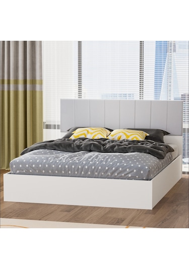 Garaj Home Doğa Çift Kişilik 160x200 Karyola - Beyaz Diğer