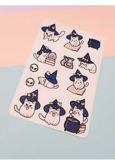 Hokkabaz Kediler Etiket Sticker