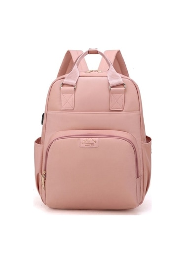 Trendooze Çok Fonksiyonlu Anne Bebek Bakım Çantası Pembe En Pembe