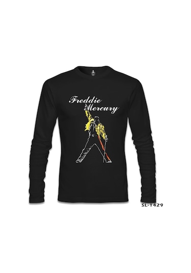 Freddie Mercury - King Of Queen Siyah Erkek Sweatshirt
