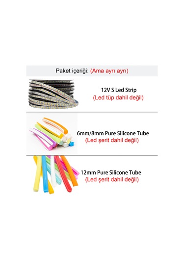 Zigzag Led Şerit Bant İkinci Nesil Neon Uygun Saf Beyaz 10 Metre Aydınlatma Işık Elastik Dayanıklı Bükülebilir Beyaz