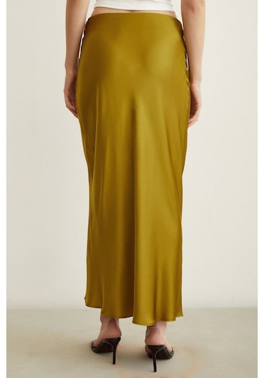 Never More Verev Saten Etek Olive