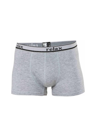 Royaleks Relax Pamuklu Esnek Erkek Boxer Gri - 1268A M
