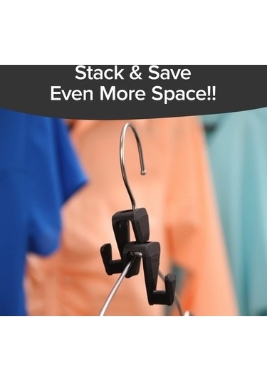 Tongxida Bosphorusboutique Kahverengi Elbise Askı Seti, 10 Adet Kancası Konnektörler Kahverengi