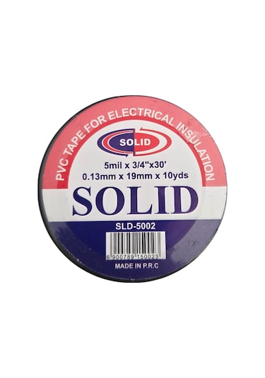 Solid Elektrik Bandı Siyah 2adet