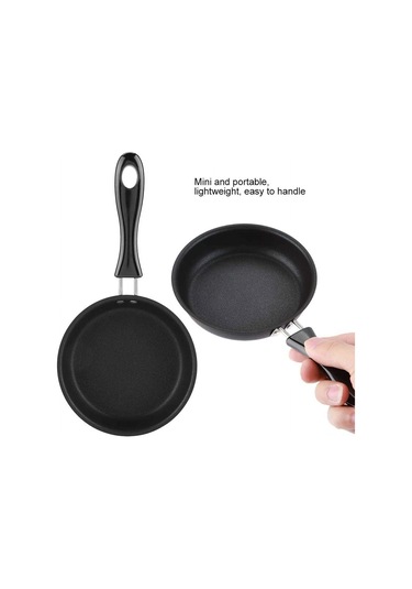 Yifomall Küçük Yumurta Tavası - 12 Cm Demir Mini Tava, Yapışmaz Kaplamalı, Pratik Saplı Diğer