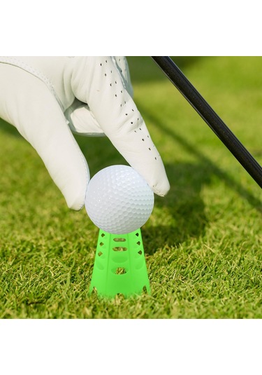 Qingmipy Plastik Golf Topu Tırnakları 20 Adet - 10 Uzun 10 Kısa, Siyah Ve Yeşil Renkli, Ev, İç/ Dış Mekan, Çim, Simülatör İçin Egzersiz Tırnakları