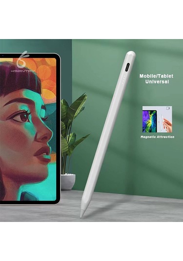Teknocep Pencil 16 Active Stylus İpad Uyumlu Dokunmatik Kalem-beyaz