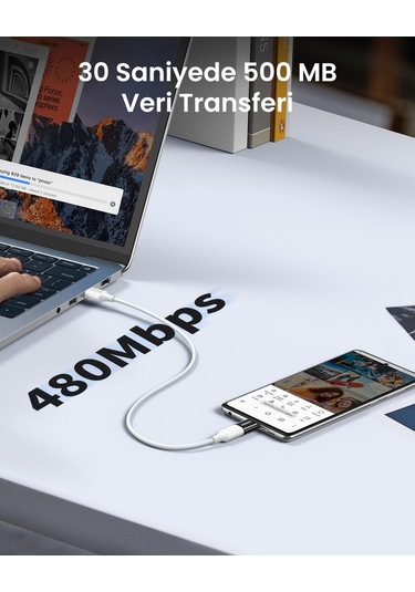 Ugreen Micro Usb To Type-c Dönüştürücü Adaptörü, Siyah, 30391