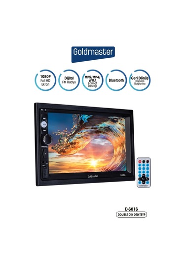 Goldmaster D-6016 Double Din Oto Teyp 3002167