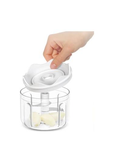 250ml Mini Mutfak Robotu - Akülü Sarımsak Kıyma Makinesi, Soğan, Zencefil, Blue Mavi