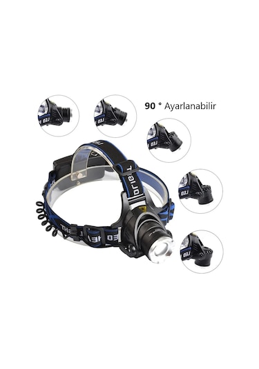 Cata 5 W 3 Modlu Şarjlı Dimlenebilir Poyraz Kafa Lambası -ct-9123 Siyah