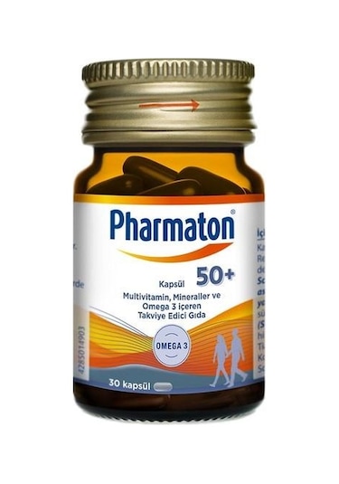 Pharmaton 50 Plus Omega 3 Içerikli 30 Kapsül