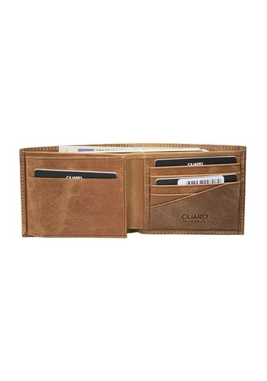 Derije Hakiki Deri Taba Tiguan Crazy Erkek Cüzdanı T1827 Çok Renkli