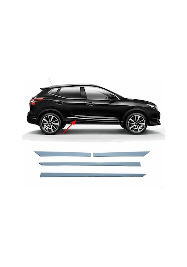 Nissan Qashqai Krom Yan Kapı Çıtası 2014-2021 Arası P.çelik N11.172