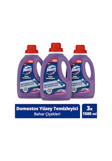 Domestos Yüzey Temizleyici Bahar Çiçekleri 3 x 1500 ML
