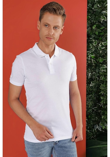 Ts 845 Beyaz Spor T-shirt Beyaz