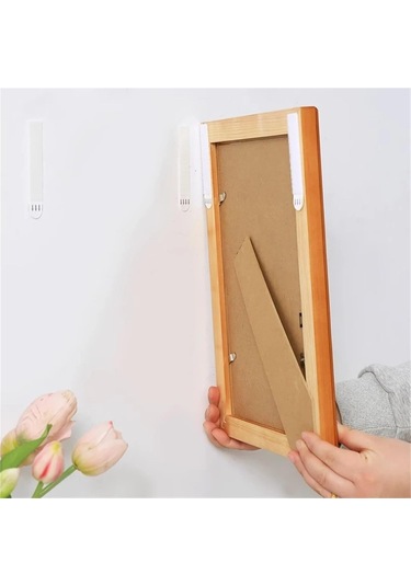 Yifomall 36 Çift 19x92mm Nylon Duvar Stickerı - Yokuşsuz Rakamcı, Bıçak Olmayan, Güçlü Yapışkan, Taşınabilir Magic Tape Örgü + Saç Yüzü Beyaz