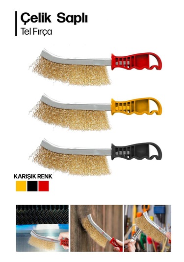 Çelik Saplı Tel Fırça