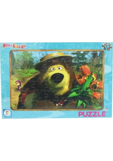 MS7538 MASHA KOCA AYI 48 PARÇA FRAME PUZZLE (2ASORTİ)