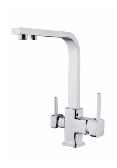 Faumix Kr2109 Krom Renkli Arıtmalı 3 Yollu Mutfak Bataryası