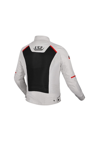 Ls2 Breeze Mont Gri-siyah-kırmızı