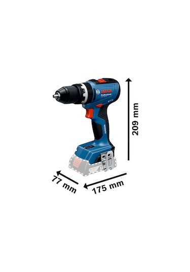 Bosch GSB 18V-65 Akülü 2 x 2.0AH Çift Akülü Darbeli Matkap