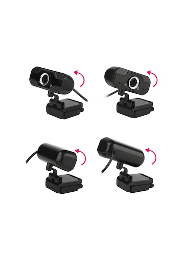 Sones Hxsj S50 30fps 100 Megapiksel 720p Hd Masaüstü / Dizüstü / Akıllı Tv İçin Web Kamerası, 10m Ses Emici Mikrofon, Kablo Uzunluğu: 1,4m