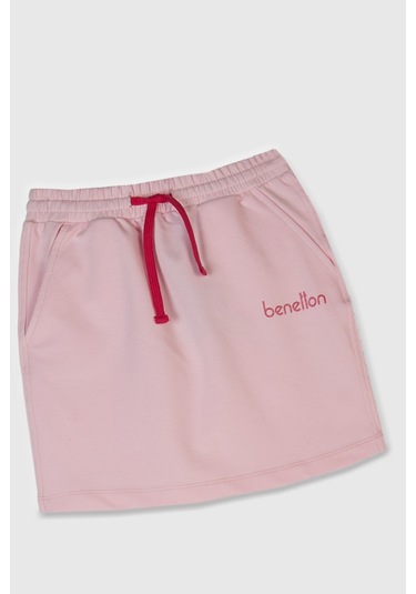 Benetton Kız Çocuk Etek Pembe