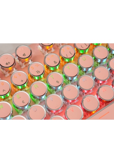 K550 Red Switch Mekanik Oyuncu Klavyesi-hot-swap-rainbow Rgb-3 Adet Yedek Switch