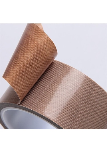 Pazly 10 Metrelik Ptfe Kumaş Bant, Yüksek Sıcaklık Dayanımlı, Yapıştırıcı, Su Geçirmez, Kapama Makinesi İçin Rulo