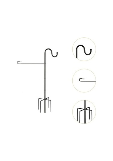 Lijinxu Kuş Besleyici Bayrağı Asmak Için Bahçe Standı Tutucu