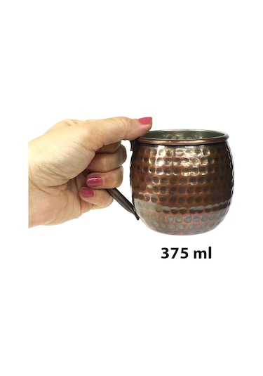 Shark Anatolia Luna Petekli Bakır Kupa Bardak Mug