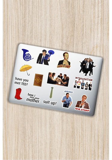 How I Met Your Mother Dekoratif Laptop Notebook Tablet Telefon Sticker Set 007