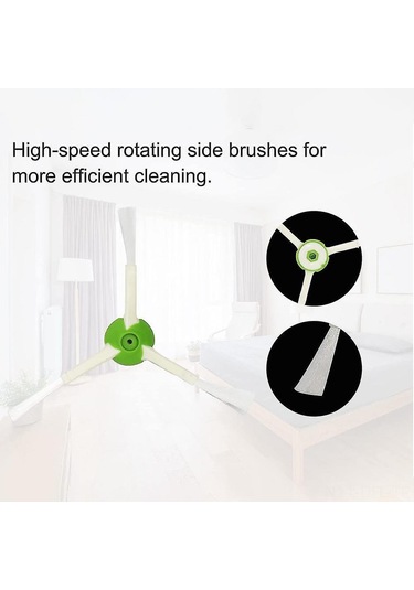 Dofolink Irobot Roomba I/j/e Serisi Süpürge Aksesuar Seti - 2 Çift Rulo Fırça, 8 Yan Fırça, 8 Hepa Filtre, 4 Çanta, Temizlik Fırçası Ve Tornavida İle Yüksek Verimli Filtreleme Teknolojisi