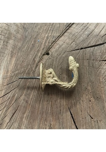 Dmr Dekoratif Askı Pirinç Sarı Renk Askı Mini Kanca Tesbih Askısı 1adet Sarı