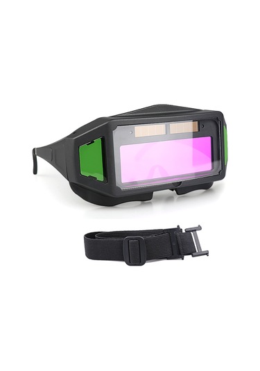 Maiyame Otomatik Kararan Kaynak Gözlüğü - Güneş Enerjili, Ark Parlamasına Karşı Koruma, Çift Kullanım Kulaklık/başlık