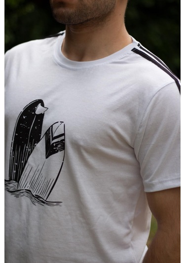 Erkek Gri Beyaz Alt Üst Takım Pamuklu Rahat Yumuşak Dokulu Şort Takım 23eest0171 001