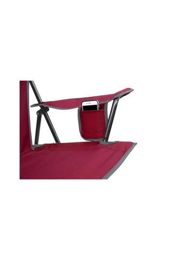 Gci Outdoor Sunshade Comfort Pro Chair Güneşlikli Katlanır Plaj Sandalyesi Kırmızı Kırmızı