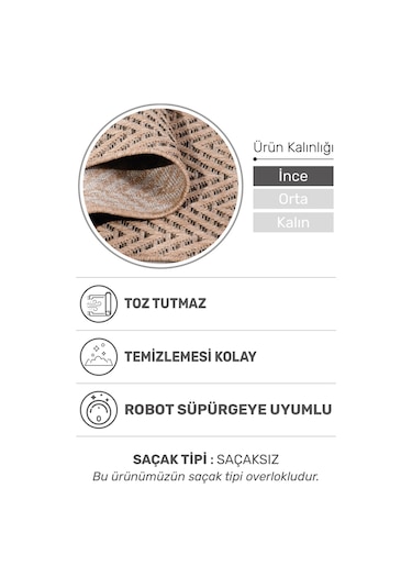 Sierra Halı Jüt Hasır Görünümlü Modern Kilim Ve Yolluk, İnce Bukle Dokuma Bej