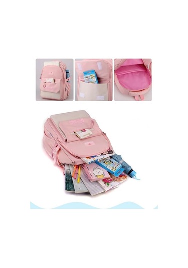 Öğrencileri Için Çocuk Çanta pembe