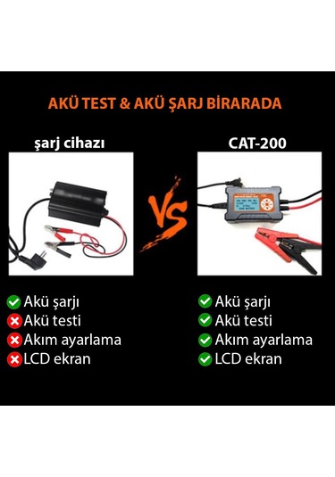 Lancol Akü Test Ve Sarj Cihazi 12v/3a Cat-200