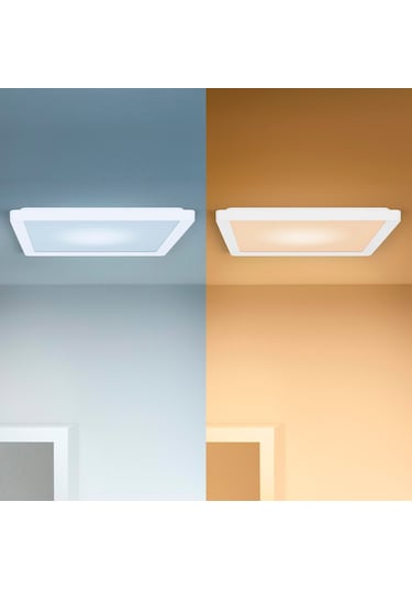 Wiz Beyaz Akıllı Sıva Üstü Rgb Kare Panel Tavan Armatürü 17w Renkli