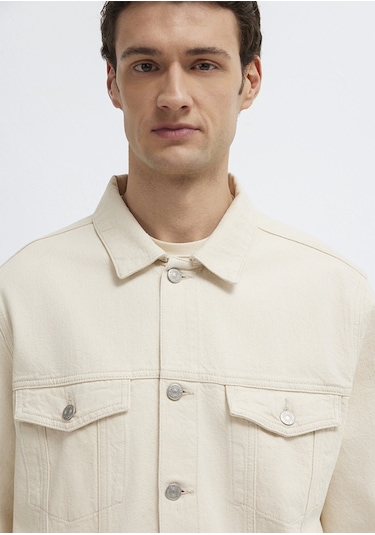 Mavi - Ray Classic Ekru Jean Ceket 0110273-a1707