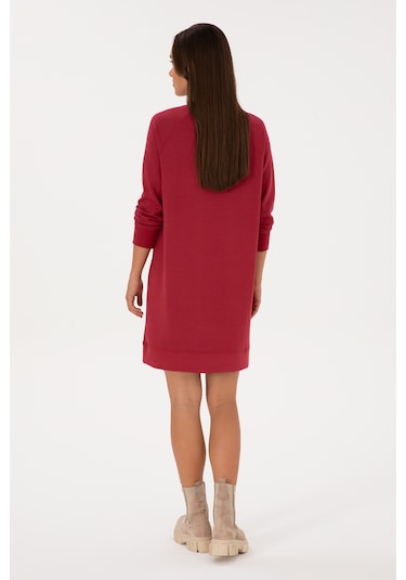 U.s. Polo Assn. Kadın Elbise Örme 50313438-vr104 Koyu Frambuaz/dark Raspberry