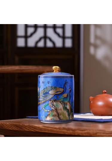 Suntek Çay Saklama Kabı Şeker Kahve Gevşek Çay Mavi Için